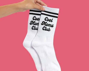 Cool Moms Club Socks – Retro Style Mom Life Crew Socks