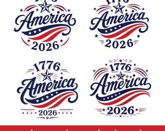 1776 2026 USA 250th Anniversary SVG PNG 4th of July Patriotic Shirt Design, America 250 Years Freedom Cricut Eps dxf (Digital Download)