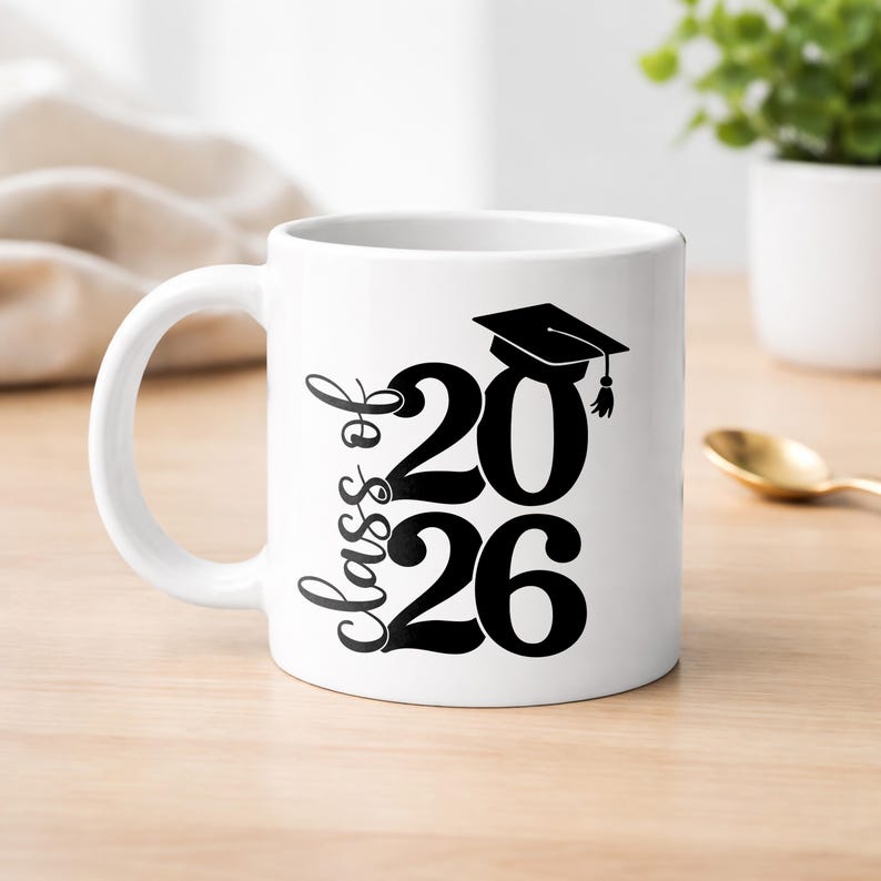 Graduation 2026 SVG Bundle Class of 2026 Cut Files, Grad Cap & Topper ...