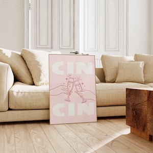 CIN CIN Digital Poster | Modern Art Print | Wall Decor | Minimalist Home Decor | Downloadable Poster
