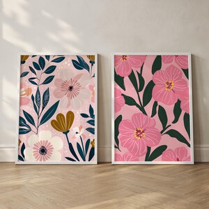 Boho Floral Nursery Art: Kids Room Decor (Digital Download)
