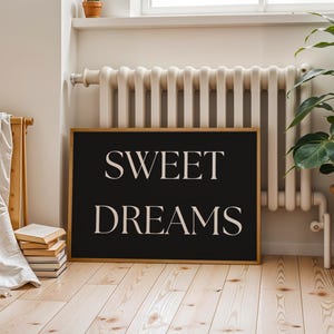 Süße Träume Digitales Poster | Wandkunst | Schlafzimmer Dekor | Druckbare Kunst | Inspirierendes Zitat
