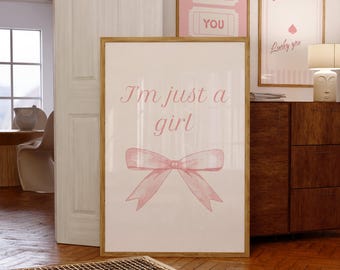 I'm Just A Girl: Coquette Poster (Digital Download)