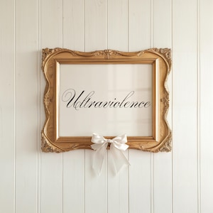 Ultraviolence Frame | Digital Poster | Lana Del Rey | Home Decoration | Unique Gift | Art Frame | Modern Design