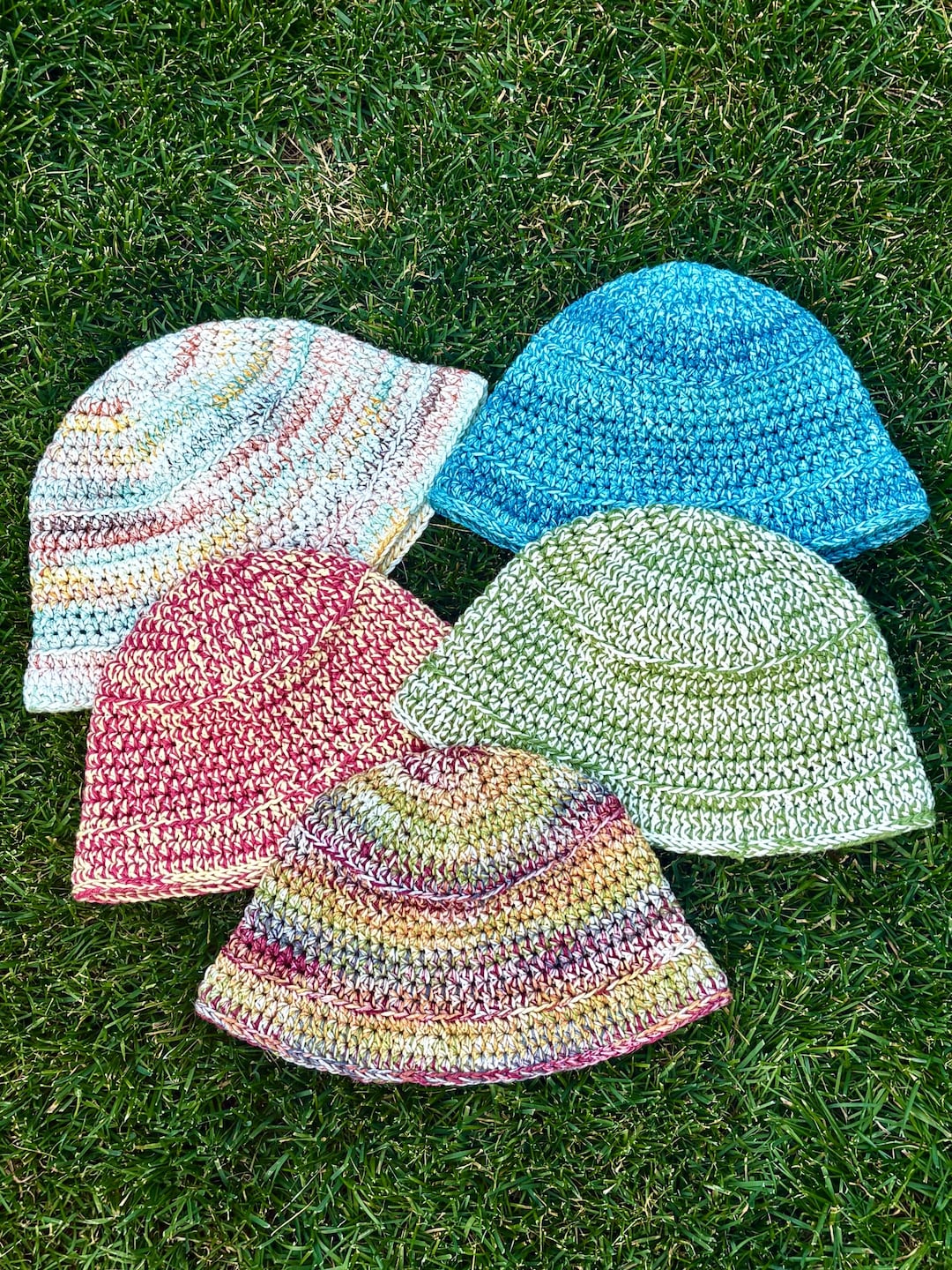 Crochet Bucket Hat - Handmade Summer Hat - Breathable Cotton Yarn - Etsy