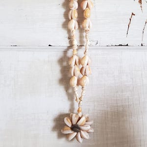 Fantastic seashell necklace, with seashell chain and pendant, beach shells jewelry