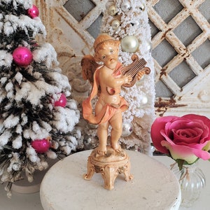 Sweet Italian Depose angel figure, vintage Italian lady, Italian figurine, depose statue, vintage woman