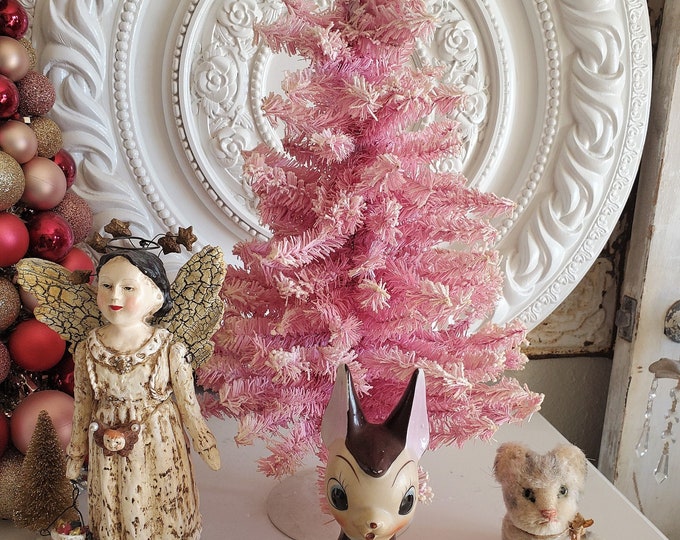 Fabulous Small Pink Flocked Tree, 18 Christmas Tree, Pink Christmas Etsy