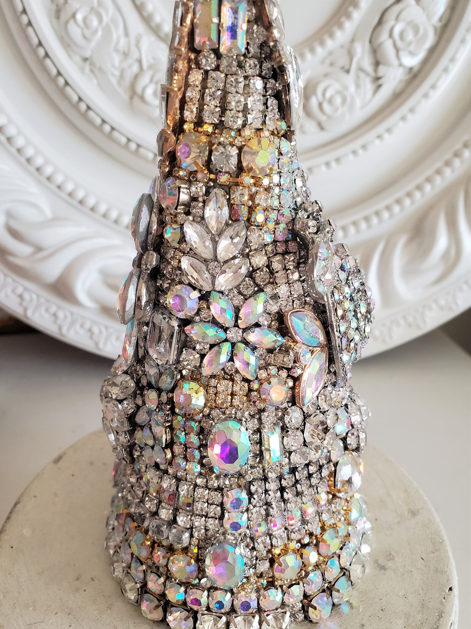 Vintage AB Rhinestone Jewelry Lot Christmas Tree Ms Bingles Etsy