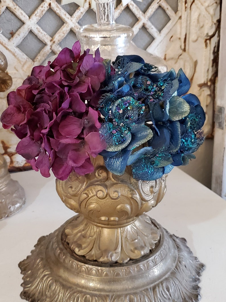 Fantastic Old Pot Metal Vase Metal Lamp Base Ornate Metal Etsy