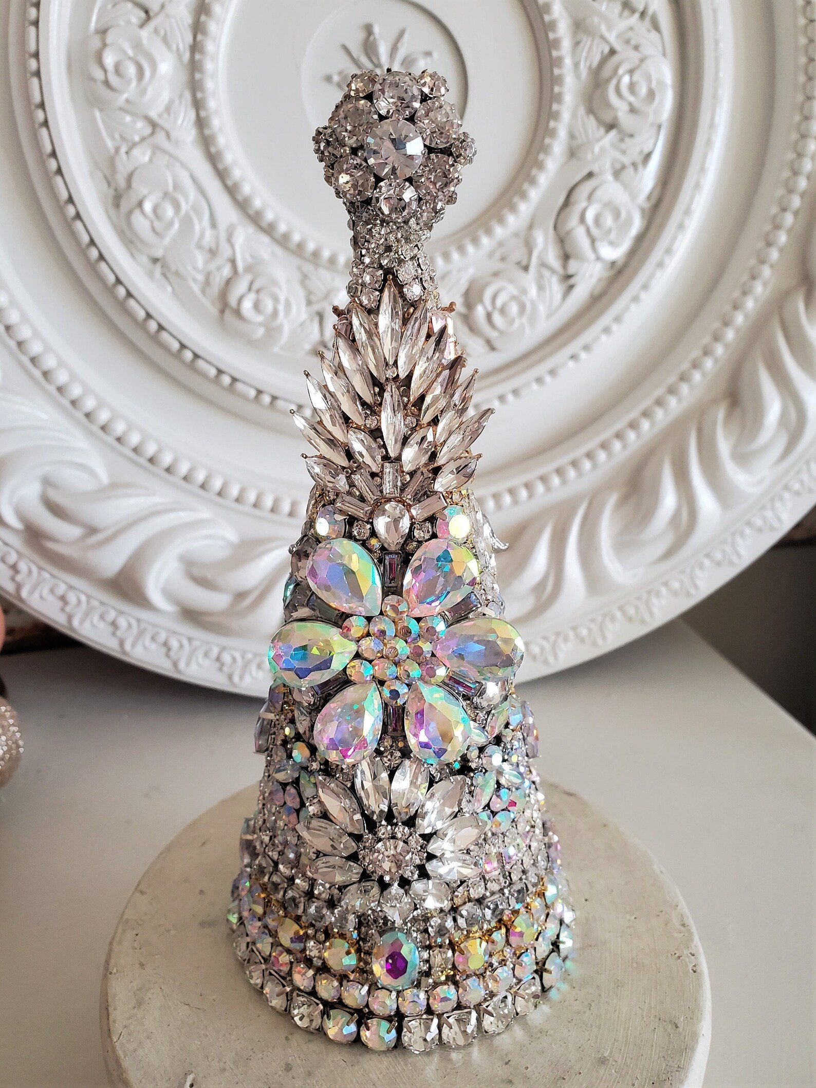 Vintage AB Rhinestone Jewelry Lot Christmas Tree Ms Bingles Etsy