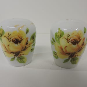 Yellow Rose Salt and Pepper Shaker Set