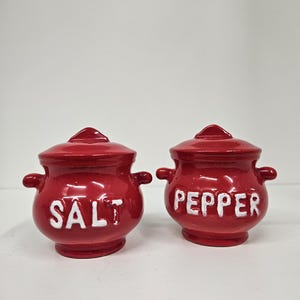 Red Pot Salt and Pepper Shaker Set