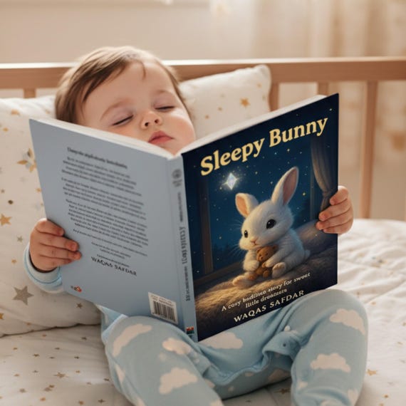 Personalized Sleepy Bunny eBook | Kids Storytime Adventure (PDF)