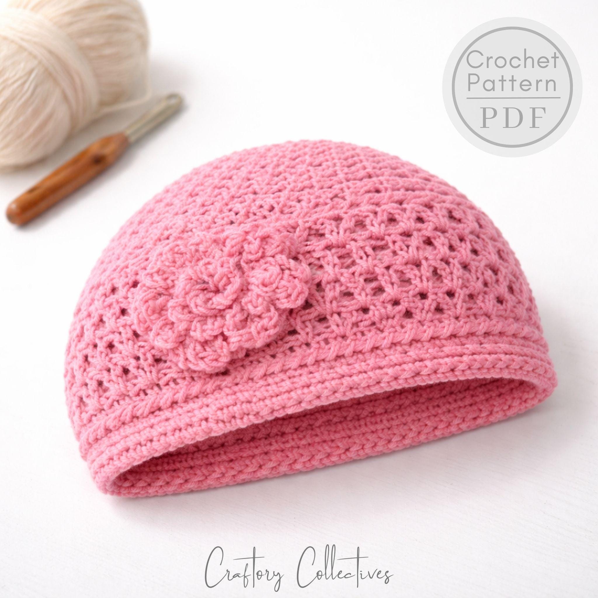 Floral Beanie - Etsy