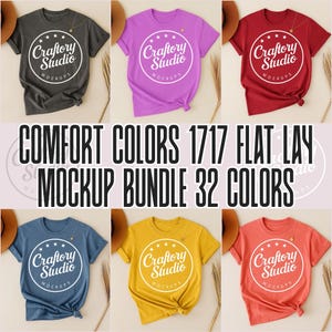 32 Comfort Colors 1717 Flat Lay Mockup, C1717 Mockup bundle, 1717 Comfort Colors Bundle,  Tshirt Flat Lay, Comfort Shirt Mockup, Flat Lay