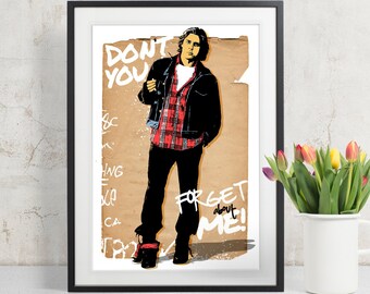 The Breakfast Club, Judd Nelson as John Bender, Don't You Forget About Me, Fan Art Illustration, Movie Poster Art Print