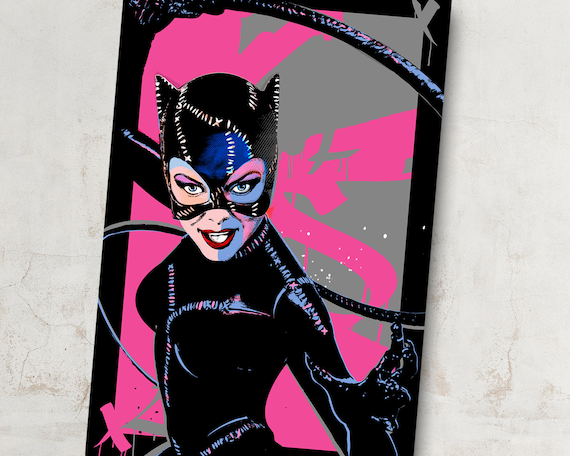CANVAS Cat Woman#6. Art Print POSTER