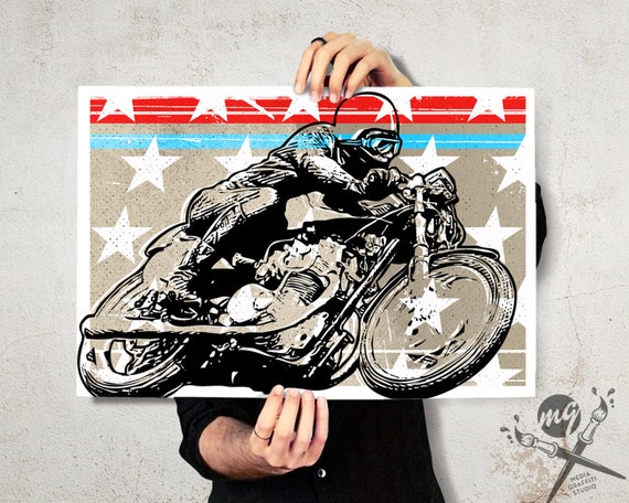 Vintage Cafe Racer Posters