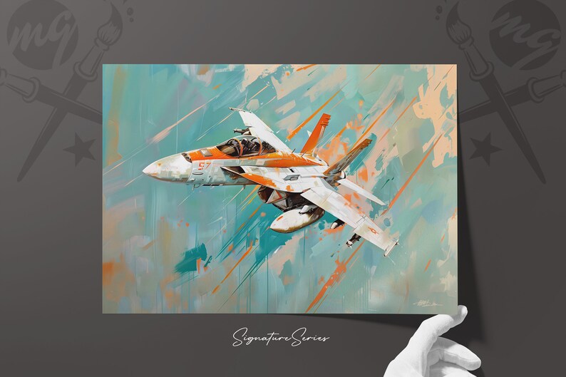 Exclusive F-18 Super Hornet Aircraft Artwork, Collector's Limited Edition Print Series Ideal Gift for Pilots and Aviation Lovers image 10