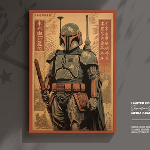 Samurai Boba Fett Star Wars Art Print Limited Edition Signature Series samurai-boba-fett-star-wars-art-print-limited-edition-signature-series