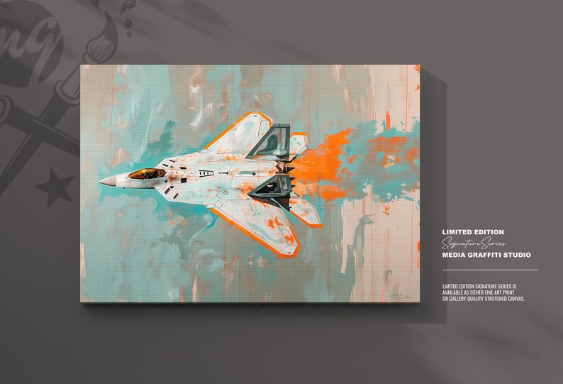 Exclusive F-22 Raptor Aircraft Artwork, Collector's Limited Edition Print Series Ideal Gift for Pilots and Aviation Lovers image 6