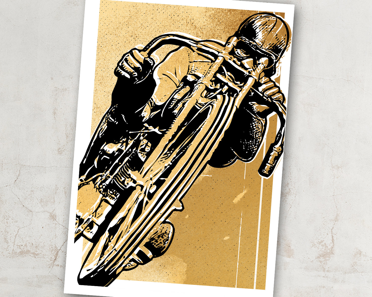 Motorcycle Art Vintage Motorcycle Motorcycle Decor Art Etsy