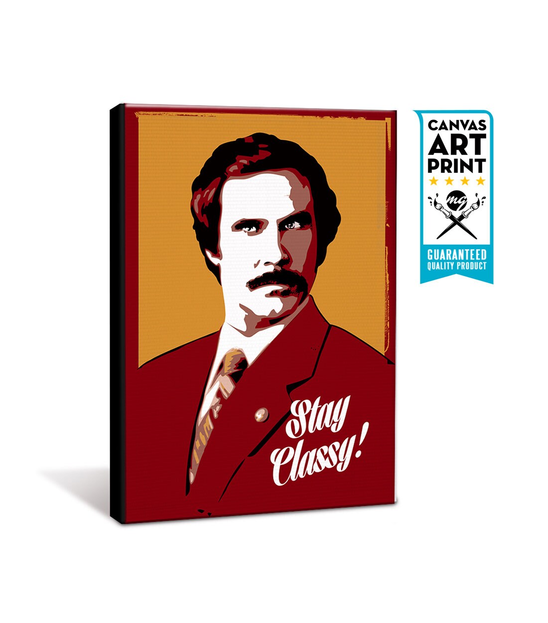 Will Ferrell Fan Art Celebrity Portrait Canvas Art Print Pop Etsy