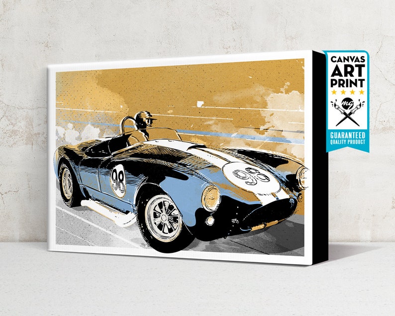 Car Art Ford Shelby Cobra 427 Auto Art, Automobile Art, Automotive Decor, Man Cave Art, Car Gift, Art Print, Race Car Poster, Garage Art image 7