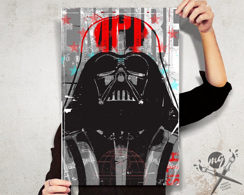 Darth Vader Star Wars Art Pop Art Retro Movie Poster Star | Etsy