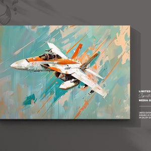 Exclusive F-18 Super Hornet Aircraft Artwork, Collector's Limited Edition Print Series Ideal Gift for Pilots and Aviation Lovers image 6