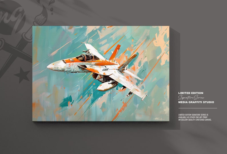 Exclusive F-18 Super Hornet Aircraft Artwork, Collector's Limited Edition Print Series Ideal Gift for Pilots and Aviation Lovers image 6