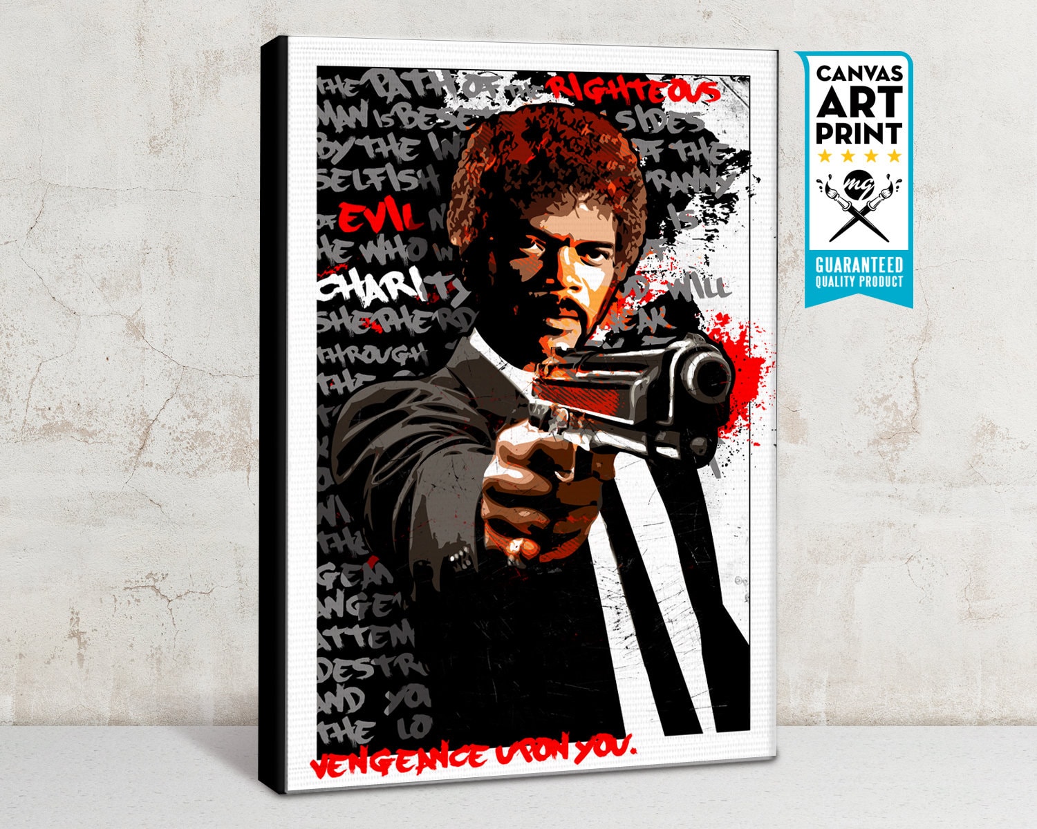 Buy Art For Less FRAMED Pulp Fiction JULES WINNFIELD 36x24 MOVIE Art Print  Poster Quentin Tarantino Movies