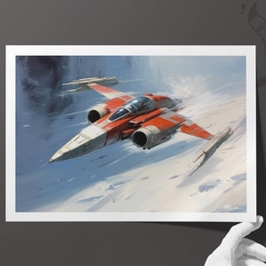 Star Wars inspired Sci-Fi Art, Limited Edition Signature Series Prints, Science Fiction illustration, Sci-Fi Art image 2
