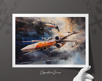 X-Wing Fighters Star Wars Art, Limited Edition Signature Series Prints, Star Wars Gift, Star Wars Fan Art