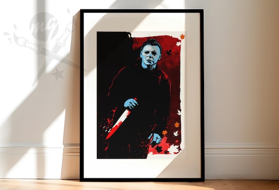 Michael Myers 1978 Halloween Horror Movie Art Print | Michael Myers Poster, Halloween Gift