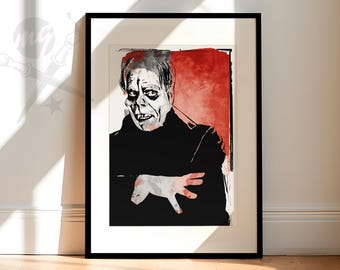 Phantom of the Opera classic horror movie monster Art Print | Vintage monster movie Poster | Available as Art Print, Canvas Print or Framed
