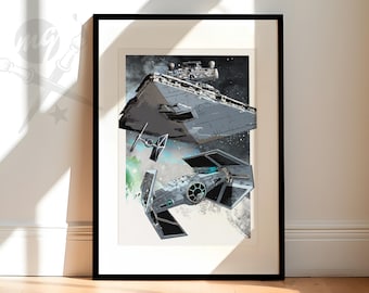 Starwars Battlefront Darth Vader Gaming TREBLE Canvas Art Print