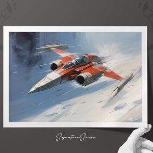 Star Wars inspired Sci-Fi Art, Limited Edition Signature Series Prints, Science Fiction illustration, Sci-Fi Art image 1