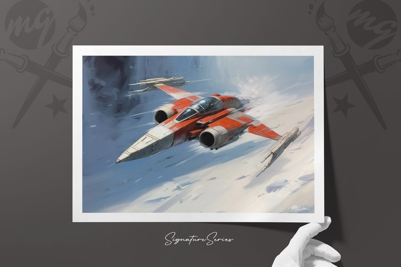 Star Wars inspired Sci-Fi Art, Limited Edition Signature Series Prints, Science Fiction illustration, Sci-Fi Art image 1