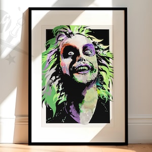 BeetleJuice Movie Art Print | BeetleJuice fan art illustration | Available as an Art Print or Canvas Wall Art and Framed Art