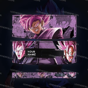 Goku Anime Powerlifting Belt: Custom Leather Gym Weightlifting Belt
