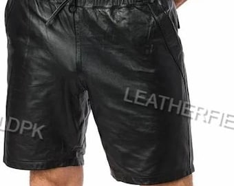 Lambskin Leather Shorts: Men's Luxury Summer Style