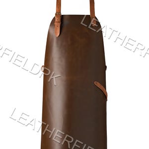 Distressed Full Grain Leather Apron: Chef, Woodworker, BBQ - Personalized