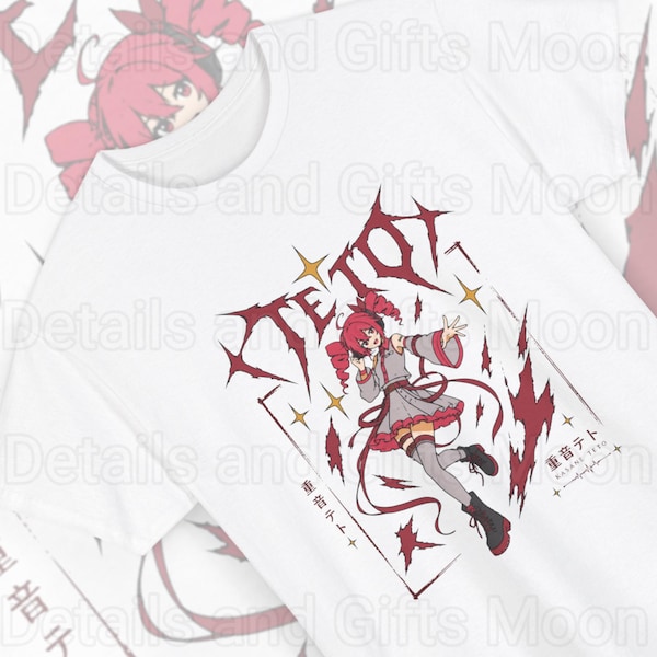 Kasane Teto Shirt, Anime Shirt, Teto Gift, Teto Shirt, Anime Gift, Anime Lovers, Unisex Shirt, Vocaloid Anime Gift