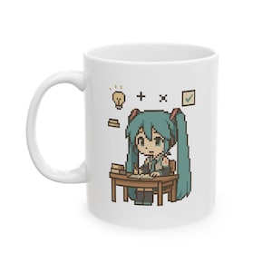 Hatsune Miku Mug, Anime Mug, Anime Gift, Anime Loveers Mug, Miku Gift, Hatsune Miku, Student cup of coffee