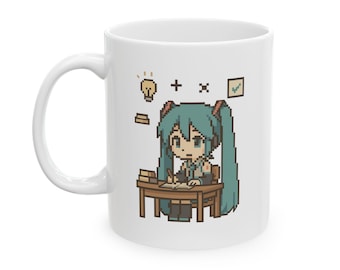 Hatsune Miku Mug, Anime Student Cup, Coffee Gift