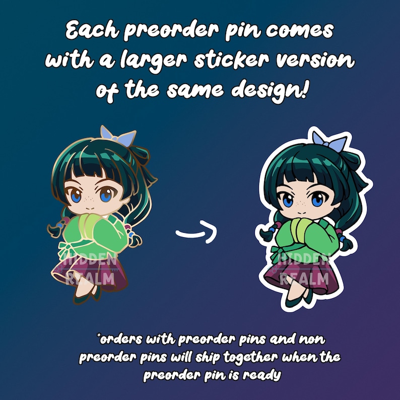 Maomao Hard Enamel Pin Set image 5