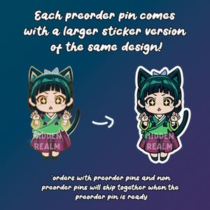 Maomao Hard Enamel Pin Set image 4
