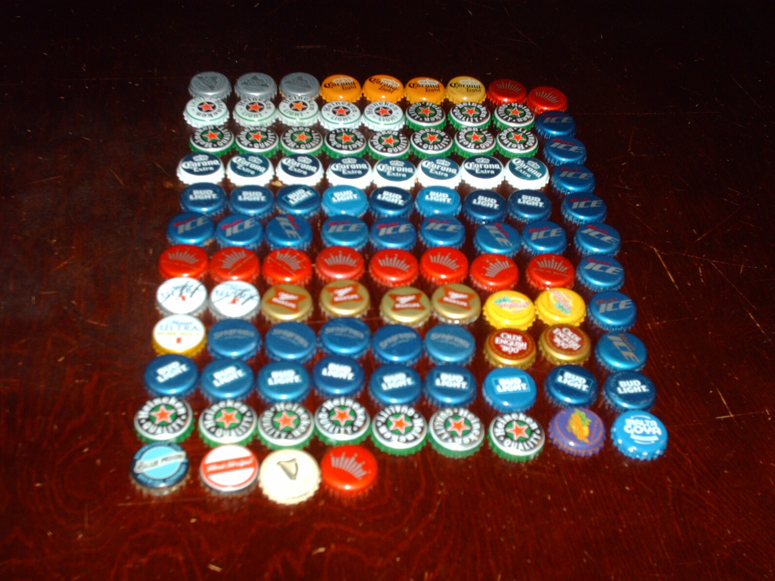 100 Mixed lot Beer and Soda Metal Bottle Tops Caps DIY Craft Etsy